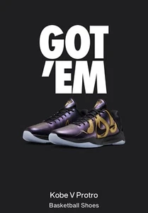 Size 12 Nike Zoom Kobe 5 Protro Year of the Mamba Eggplant New - In Hand - Picture 1 of 13