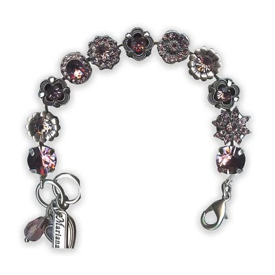 Pulsera de Mariana My Treasures Coll. Cristales de Swarovski de amatista floral Foto 1 de 4