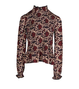Sandro Paris Women's Top Size 0 / XS Floral Long Sleeve SFPTS00901 - Picture 1 of 9