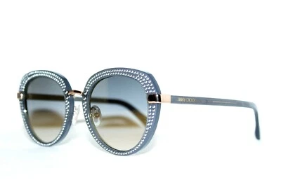 NUEVAS GAFAS DE SOL JIMMY CHOO MORI/S FT3/FQ GRIS DORADO ESPEJO AUTÉNTICAS 52-21 MM Foto 1 de 4