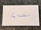 Autographed Index Card Ray Washburn