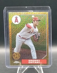 2022 Topps Chrome SILVER PACK MOJO GOLD REFRACTOR Shohei Ohtani #T87C2-50 ANGELS - Picture 1 of 2