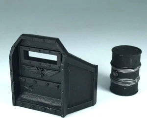 40K Imperial Guard Shield Barrier Barrel Urban Scenery - Warhammer 40K C425 - Picture 1 of 1