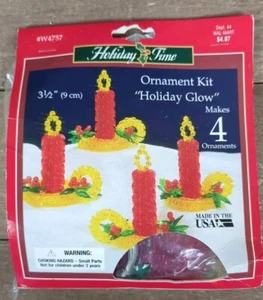 Vintage 1988  Beadery Holiday Candles Glow Kit Craft Christmas Holiday New - Picture 1 of 7