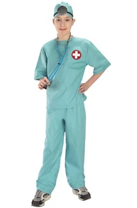 Brand New Doctor Surgical Scrubs Child Costume - Picture 1 of 1