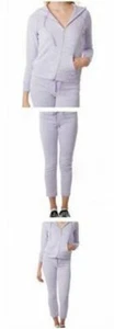 U.S. Polo Assn. Conjunto de sudadera con capucha Track para mujer lavanda pequeña nueva - Imagen 1 de 1