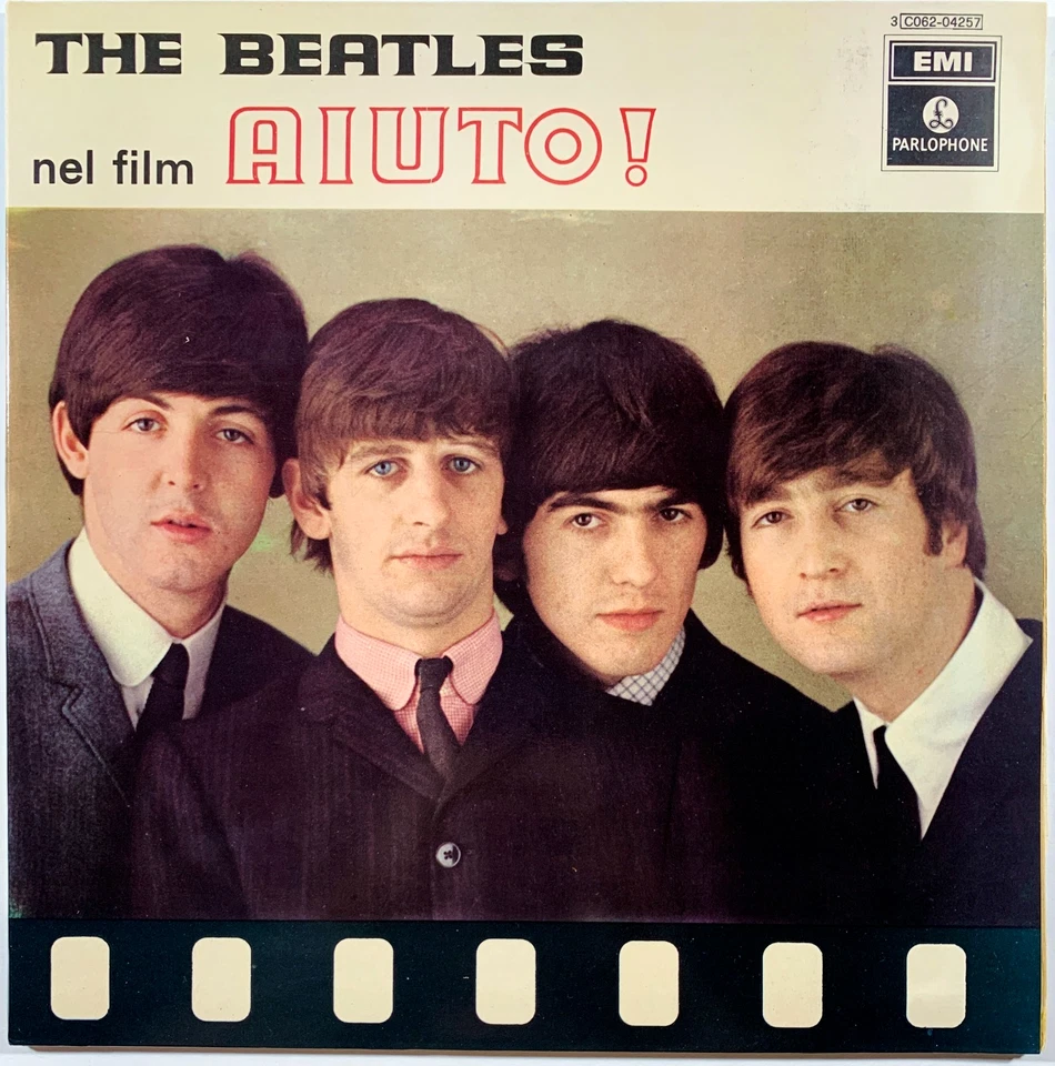 THE BEATLES AIUTO ! HELP ITALY  PRESSING 1969 ORIGINAL GATEFOLD GRAPHICS - Image 1 of 4