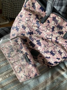 Radley Handbag Crossbody Messenger With matching Purse and Inner makeup Pouch. - Picture 1 of 13