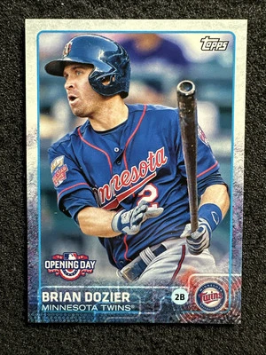 BRIAN DOZIER #89 2015 Topps Opening Day QTY Minnesota Twins - Image 1 of 2