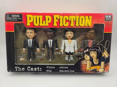 Juego de mini figuras NECA 4 Pulp Fiction The Cast nuevo nuevo en caja 2004 Vince Jules Mia Foto 1 de 4