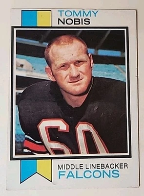 1973 Topps Football Card 385 Tommy Nobis Atlanta Falcons  - Image 1 of 2