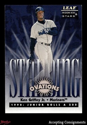 Leaf Rookies and Stars Standing Ovations #3 1998 Ken Griffey Jr. 775/5000 Foto 1 de 2