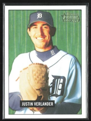 Justin Verlander 2005 Bowman Heritage RC B #220 Detroit Tigers Foto 1 de 2