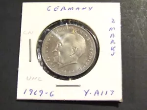 Germany 1969-G 2 Marks unc Coin - Picture 1 of 5