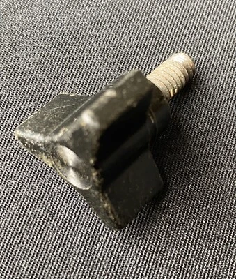 Vintage Slingerland Black Plastic Late 60’s Era Wing Screw - Image 1 of 3