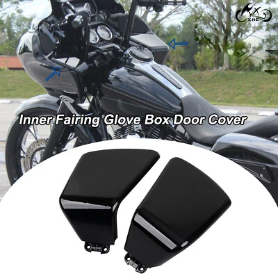 Carenado interior de motocicleta guantera cubierta de puerta para Harley Road Glide 98-13 FLTRU Foto 1 de 4