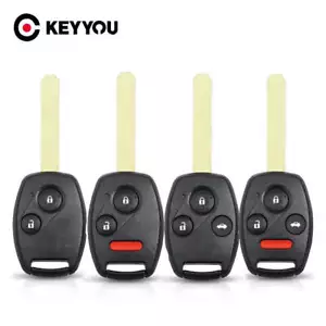 KEYYOU Car Key Case Remote Fob Cover For Honda Fit CRV Civic Insight Ridgeline H - Picture 1 of 18