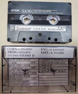 TESTAMENT Private Demo Tape 1994 HEAVY METAL Low Over Dub Rough Mixes Atlantic - Picture 1 of 4