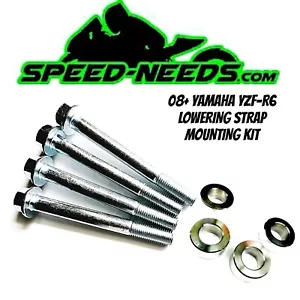 08+ PERNOS FRONTALES Y ESPACIADORES YAMAHA R6 YZFR6 para usar con kit de correa descendente - Imagen 1 de 4