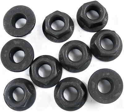 TOYOTA Flange Nuts- M10-1.50 Thread- 15mm Hex- 21mm Flange- 10 nuts- #198 - Image 1 of 4
