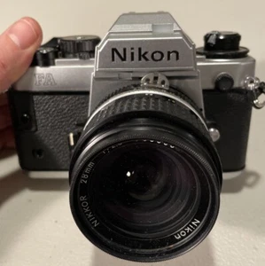 Nikon FA Silver 35mm Film camera 35-70mm f/3.3-4.5 Lens From JAPAN Works! - Picture 1 of 8