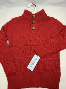 Cat & Jack XS 4/5 Boys Red Sweater Pullover - NWT - Picture 1 of 5