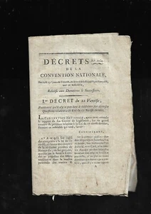 Décrets de la Convention Nationale relatifs aux donations & successions REF E36 - Picture 1 of 12