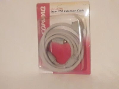 COMPAQ Super VGA Extension Cable 10ft (3.04m) 75 Ohm Coaxial Cable UL29219 Cable - Image 1 of 4