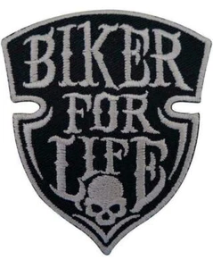 "BIKERS FOR LIFE"" Insignia Bordada para Motociclistas Hierro, Costura  - Imagen 1 de 2