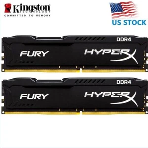 HyperX FURY DDR4 16GB 2666 MHz PC4-21300 Desktop RAM Memory DIMM 288pin 2x 16GB - Picture 1 of 13