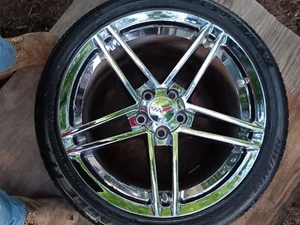 Original GM CORVETTE C6 Z06 19 ZOLL ALUFELGE RIM 9594356 Chrom Chrome - Picture 1 of 13