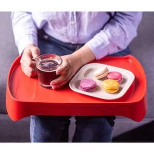 2pc Modern Serving Tray Set, Durable Reversible Platters for Brunch, Tea, Coffee - Picture 1 of 29