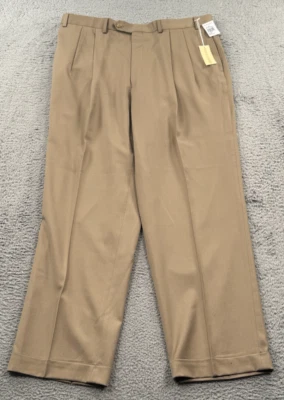 Pantalones Lauren Ralph Lauren Para Hombre 38x34 Beige Super 120s Cachemira Lana Pura NUEVO Foto 1 de 4
