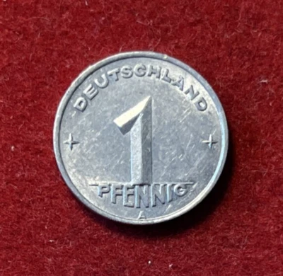 Moneda de aluminio Alemania Pfennig 1950 República Democrática UNC KM#1 T5752a Foto 1 de 2