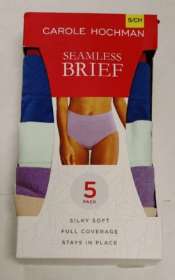 NUEVO Paquete de 5 bragas Carole Hochman para mujer sin costuras geniales múltiples pequeñas Foto 1 de 2