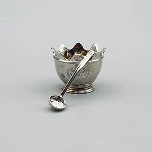 Lot E KUPJACK Artisan STERLING SILVER Monteith Bowl 329 Ladle 330 MINI DOLLHOUSE - Picture 1 of 22