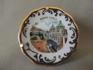 Limoges France collectible miniature porcelain plate Monte- Carlo Le Casino - Picture 1 of 8