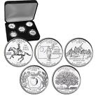 1999 Unzirkuliertes US Mint State Quarters Set in Geschenkbox - BU Statehood Quarters