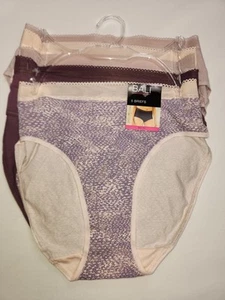 NUEVO Bali Briefs 5 Pares Ropa Interior Bragas Mezcla Algodón Para Mujer Talla Mediana B153-7 - Imagen 1 de 2