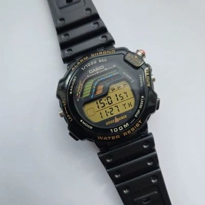Casio STR-1000 raro orologio sportivo digitale vintage - Immagine 1 di 4