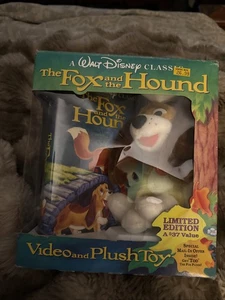 The Fox And The Hound VHS Video And Plush Toy Boxset Tape Factory Sealed (A) - Picture 1 of 7