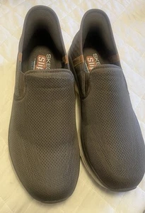 Sketchers Herren Relaxed Fit Air-Cooled Memory Foam Grau Schuhe Gr. 12 Slipper - Bild 1 von 6