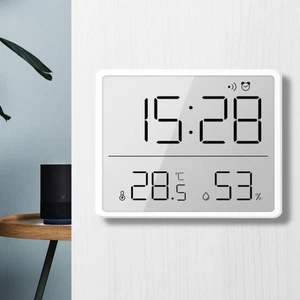 Ultra Thin Digital Alarm Clock Large LCD Screen Kitchen Clock  Home Use - Picture 1 of 9