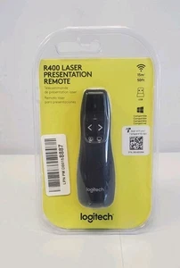 Logitech Wireless Laser Presenter Remote R400 PowerPoint Clicker Wskaźnik Nowy - Zdjęcie 1 z 2