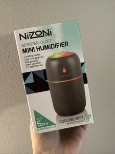 NIZONI Whisper Quiet Mini HUMIDIFIER - 2 Misting Modes - Up to 6 Hours Use - USB - Picture 1 of 2