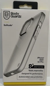 Funda Gel BodyGuardz Solitude Series para iPhone 13 Pro - Transparente/Escarcha - Imagen 1 de 5