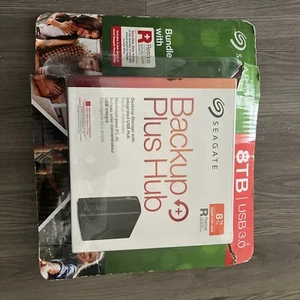 Seagate Backup Plus Hub USB 3.0 Desktop External Hard Drive 8TB - Picture 1 of 9