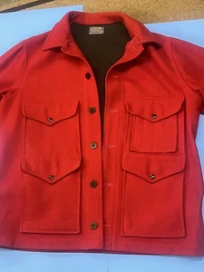 Vintage PENDLETON Wool Mackinaw Cruiser Jacket XL rear Lrg GamePouch ShellPocket - Picture 1 of 24