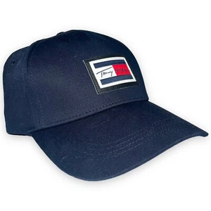 Tommy Hilfiger Men's Navy Script Tommy Logo Baseball Cap One Size New NWT - Picture 1 of 7