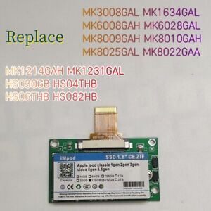 256 Go SSD ZIF mise à niveau MK3008GAL MK8010GAH MK1634GAL pour iPod 5e 7e génération classique
